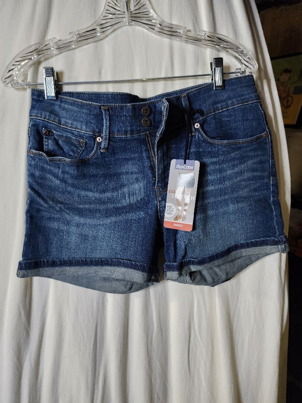 Levis Denizen Essential Stretch Jeans Shorts